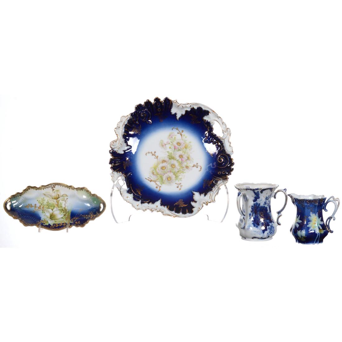 Four Prussia Style Cobalt Blue Items (1 of 5)
