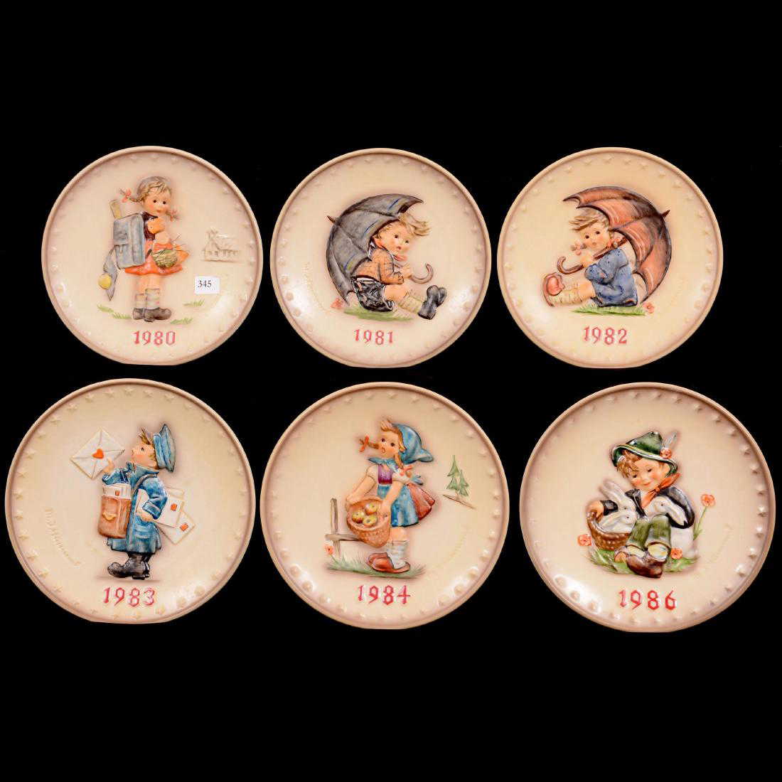 Six Hummel Collector Plates in Original Boxes
