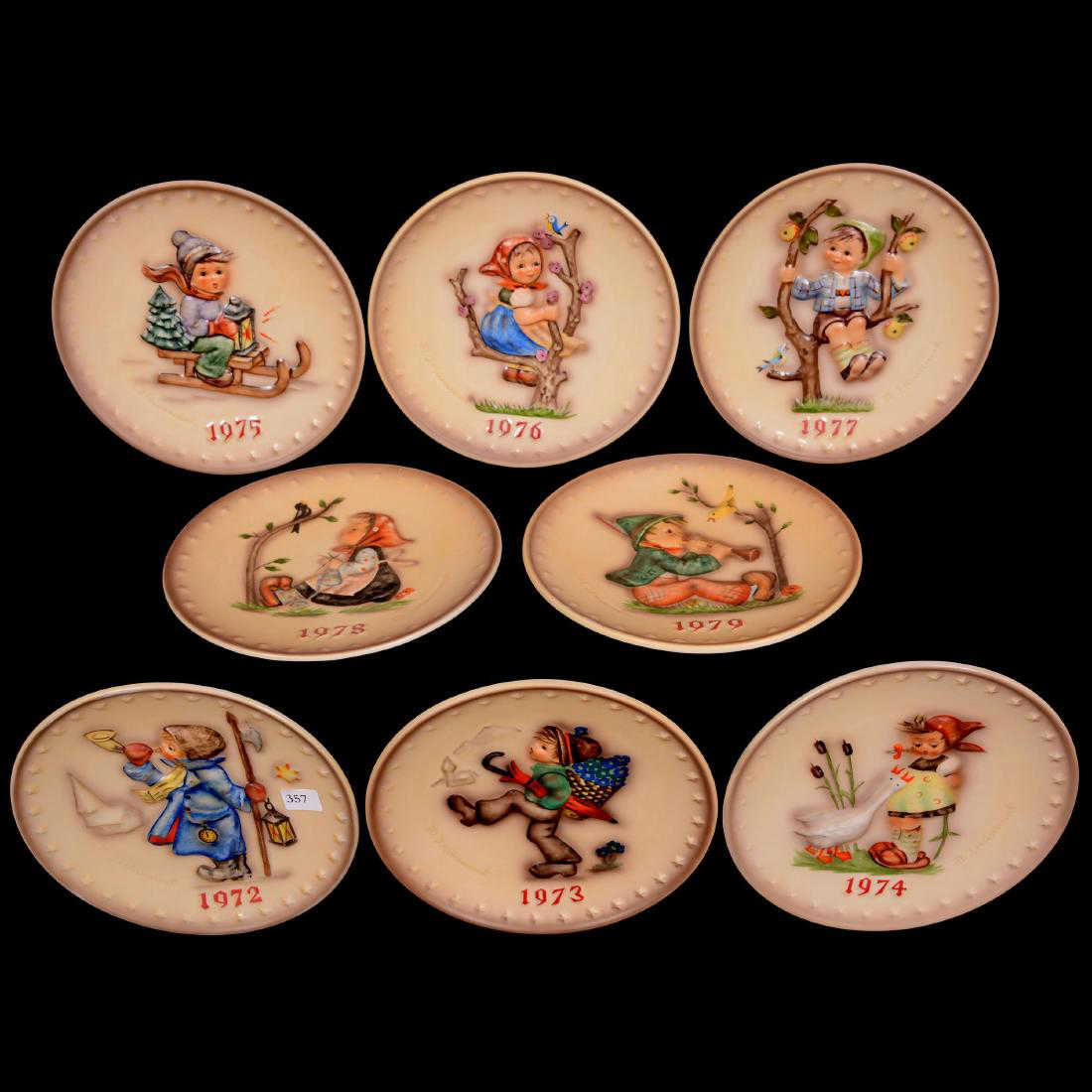 Eight Hummel Collector Plates