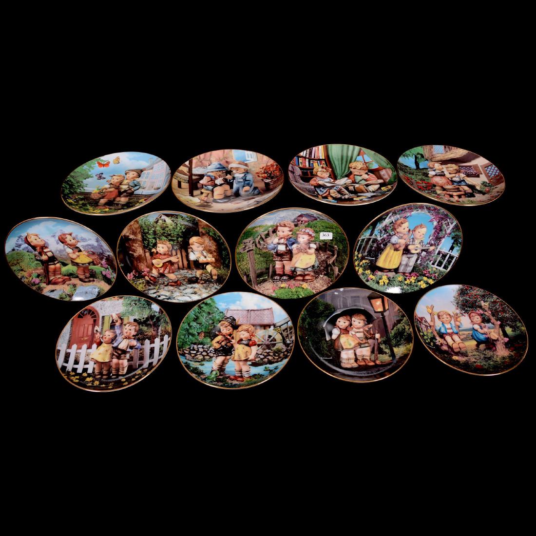 Twelve Hummel Little Companion Collector Plates (1 of 2)
