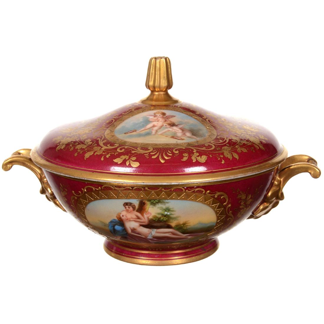 Marked Beehive Covered Two-Handled Bowl (1 of 3)