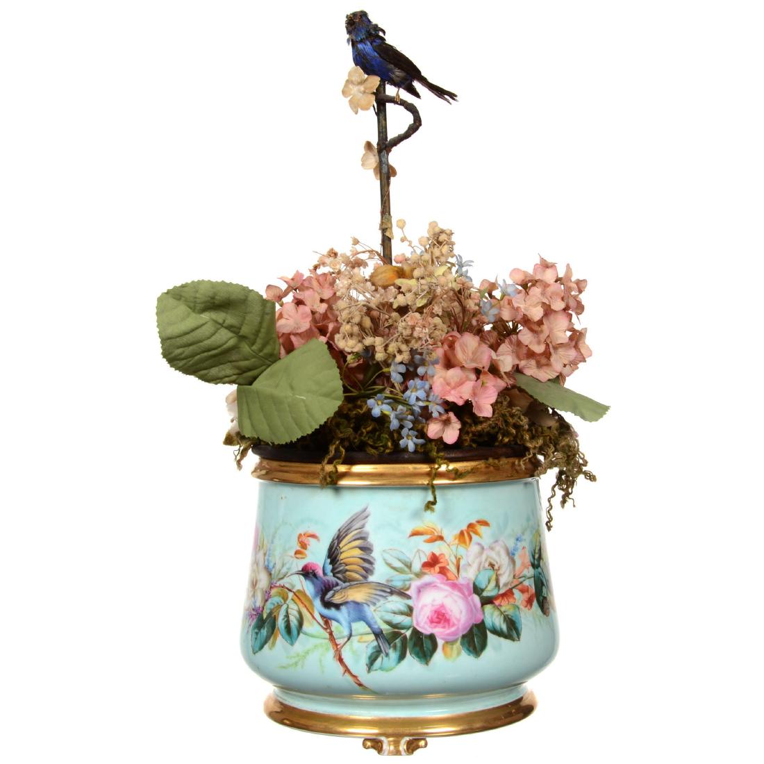 Extremely Rare Old Paris Porcelain Mechanical Ferner (1 of 6)