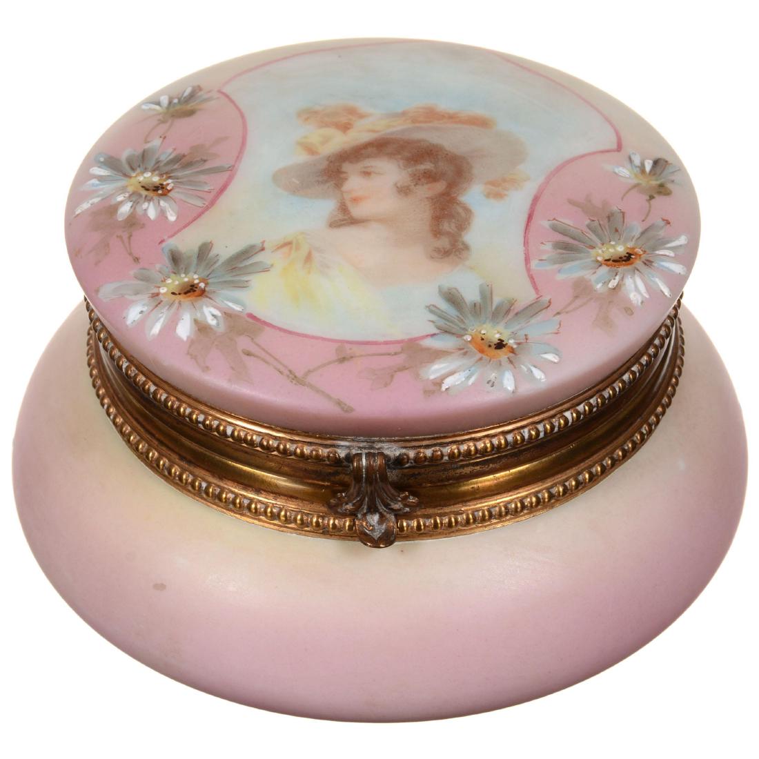 Marked Nakara Round Hinged Jewel Box (1 of 2)