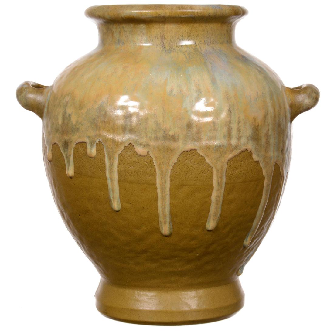 Marked Fulper Art Pottery Two-Handled Vase (1 of 3)