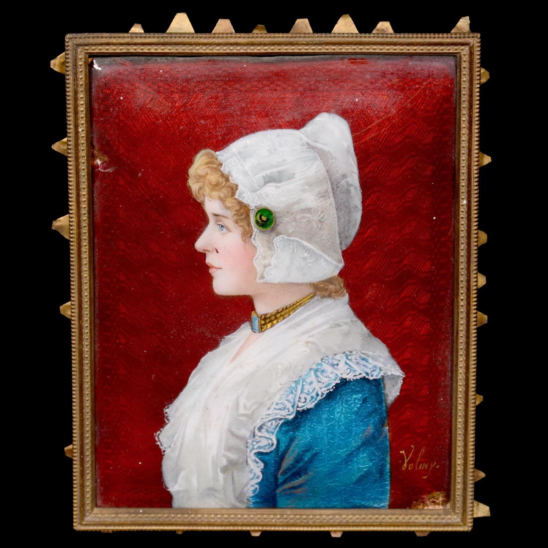 French Enamel on Copper Plaque (1 of 4)