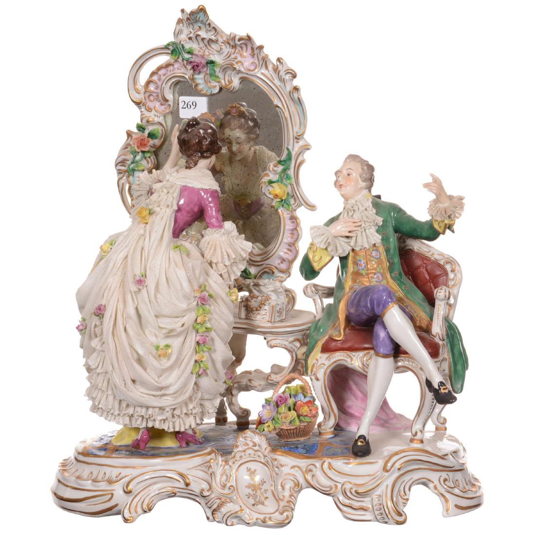 Meissen/Dresden (AR Mark) Figural Group (1 of 3)