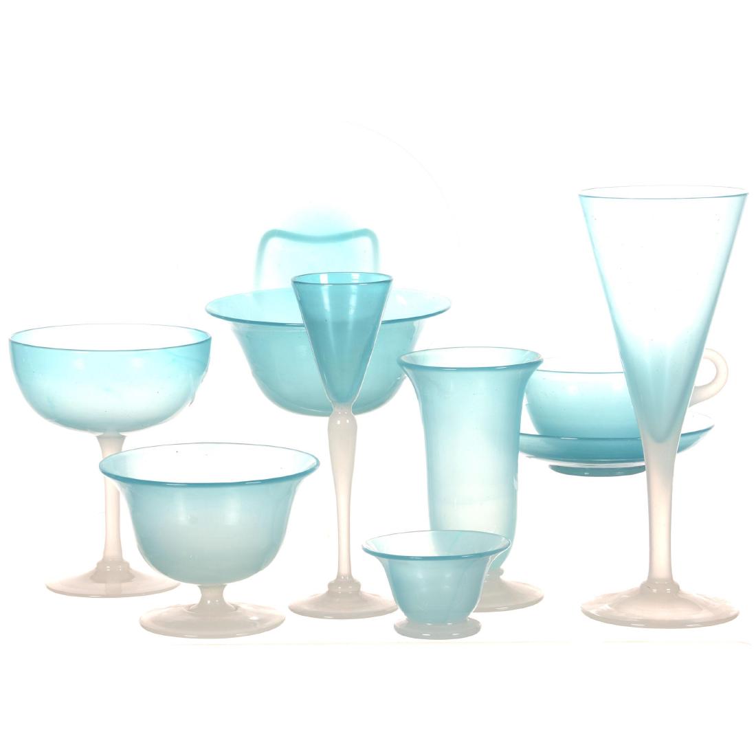 Fifty-Four Piece Set of Extremely Rare Light Blue Jade (1 of 5)