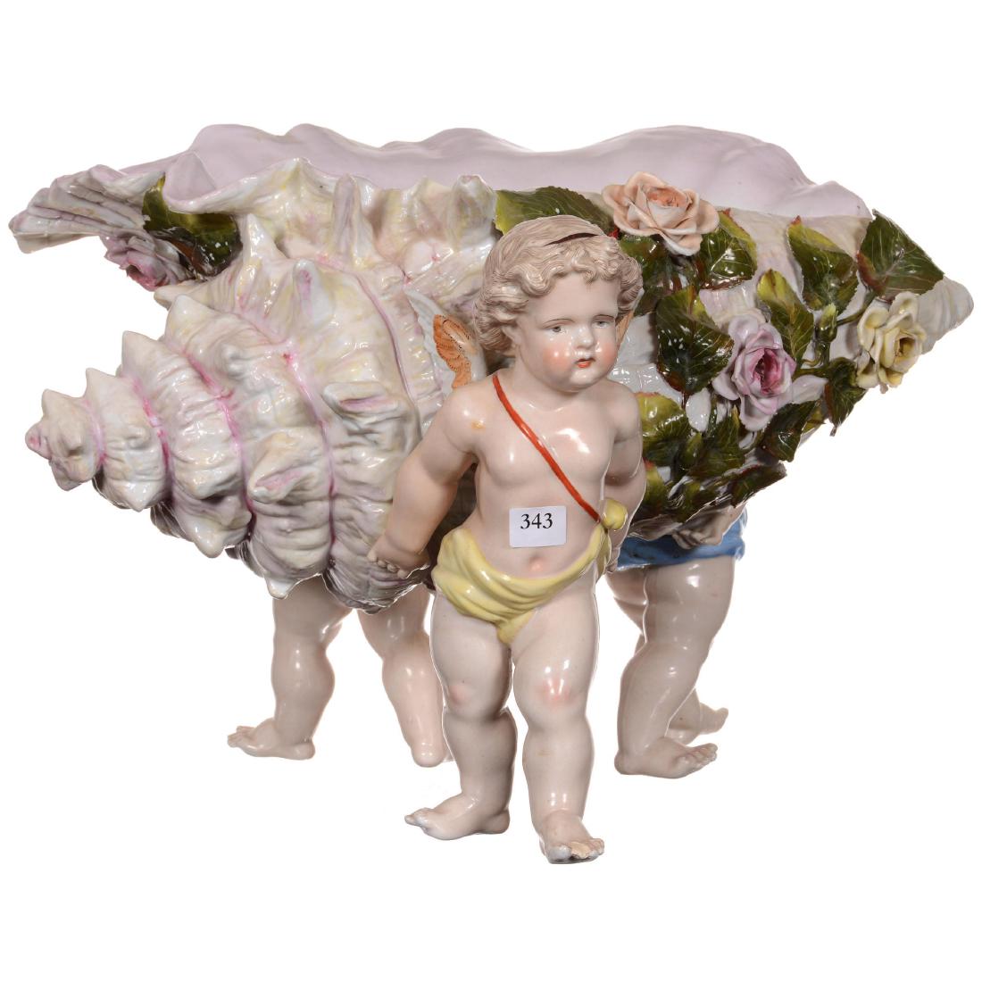 Figural Porcelain Centerpiece (1 of 4)