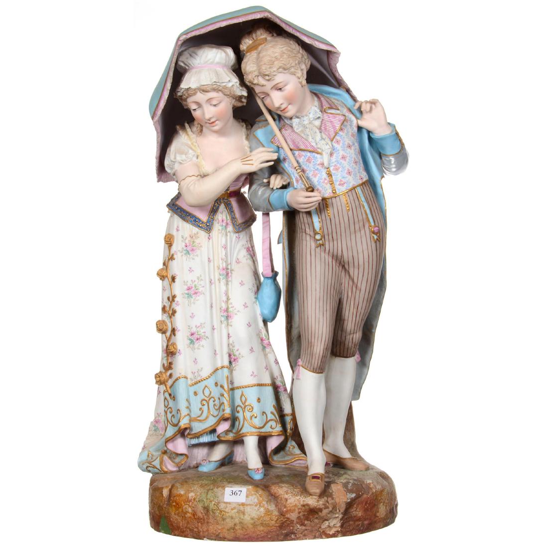 German Bisque Figural Group (1 of 3)