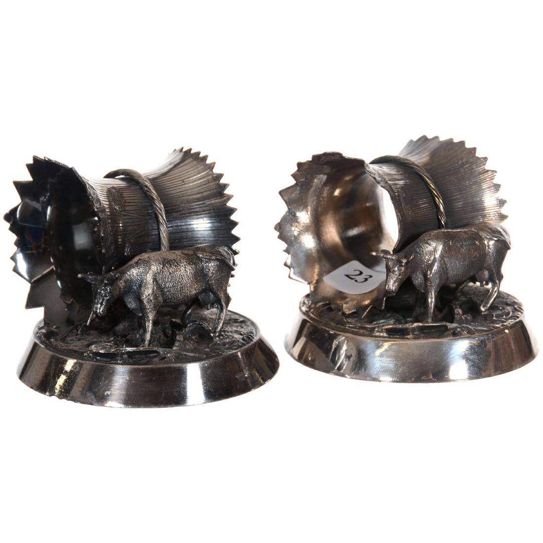 Two Matching Silver-plate Napkin Rings (1 of 3)