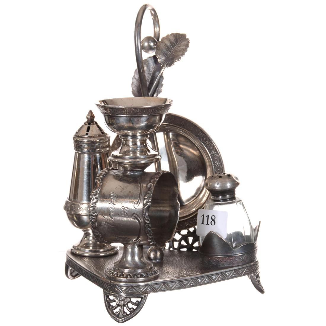 Silver-plate Condiment Set (1 of 4)