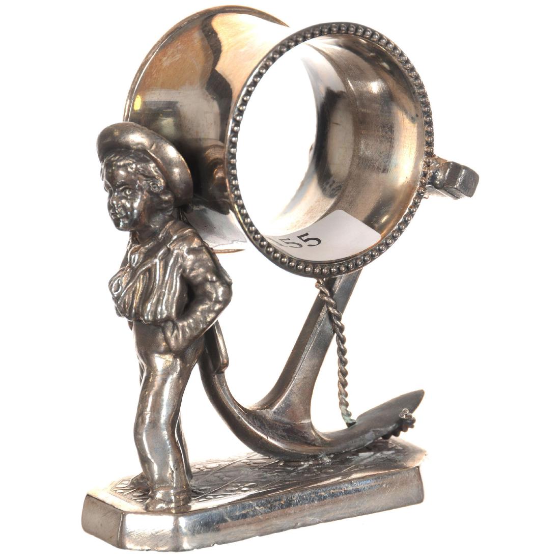 Figural Silver-plate Napkin Ring (1 of 3)