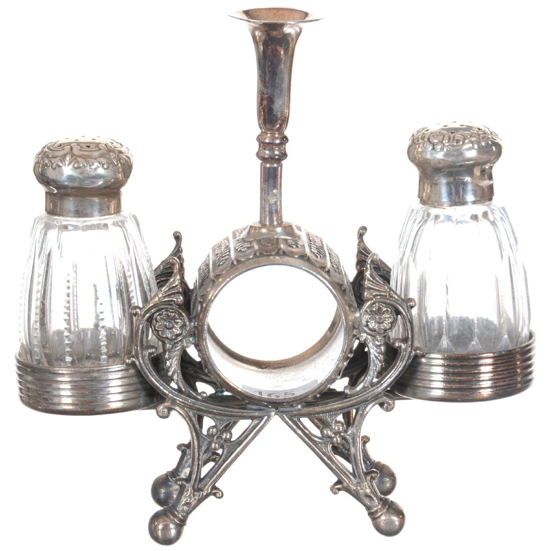 Silver-plate Condiment Set (1 of 2)