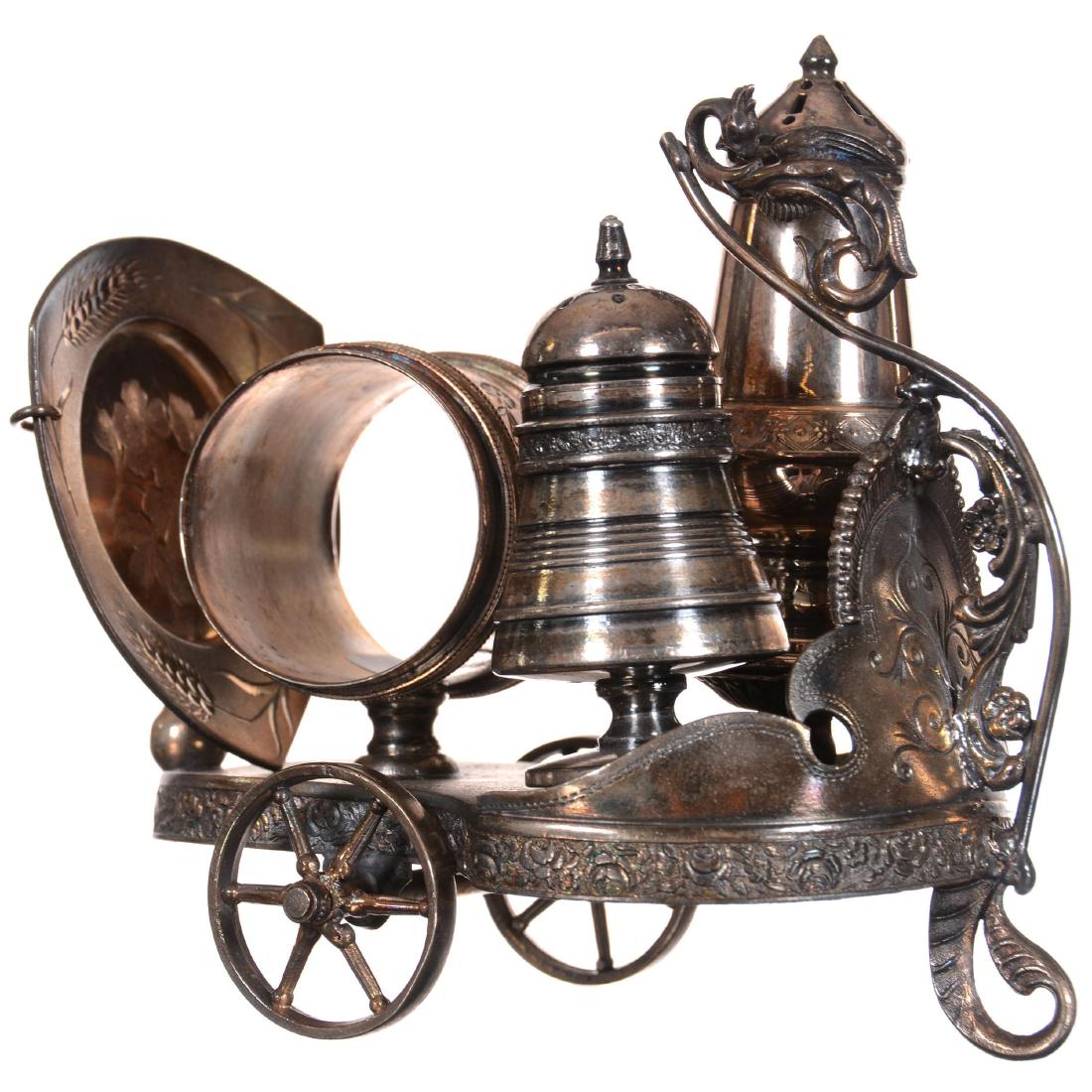 Silver-plate Condiment Set (1 of 3)