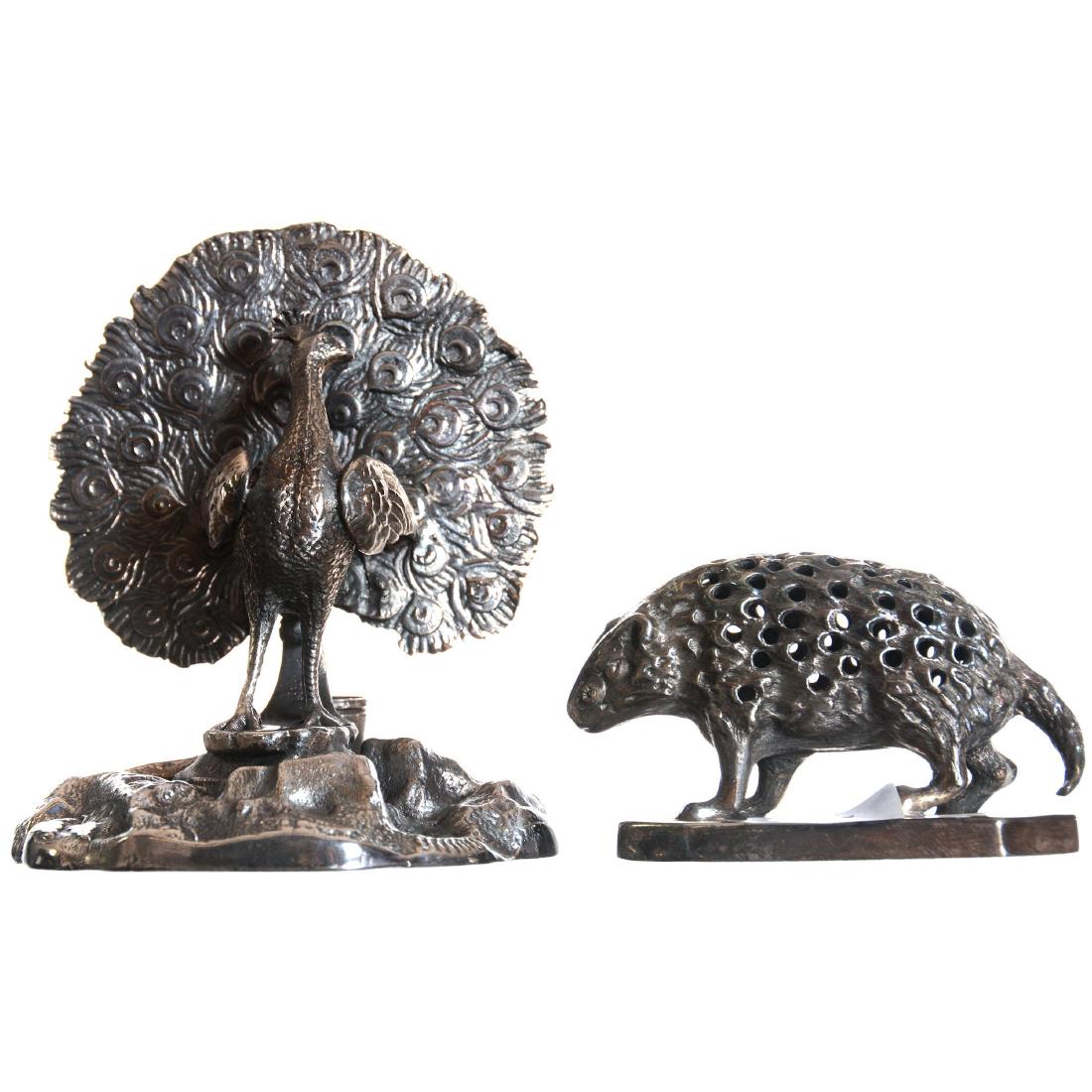 Two Figural Silver-plate Toothpick Holder (1 of 5)