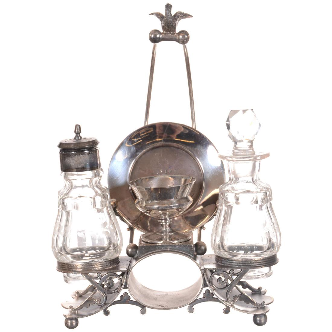 Silver-plate Condiment Set (1 of 4)