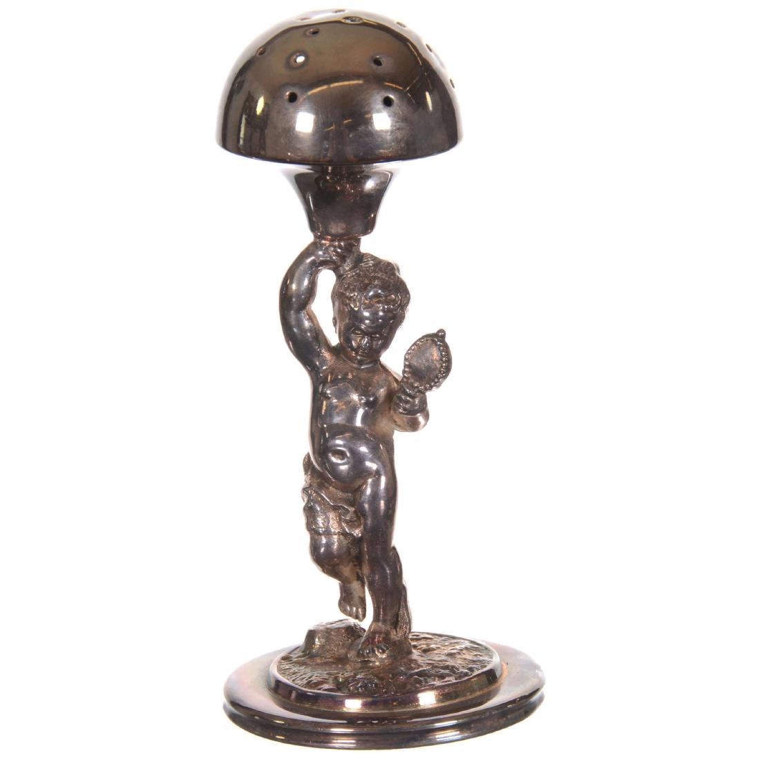 Figural Silver-plate Toothpick Holder (1 of 3)