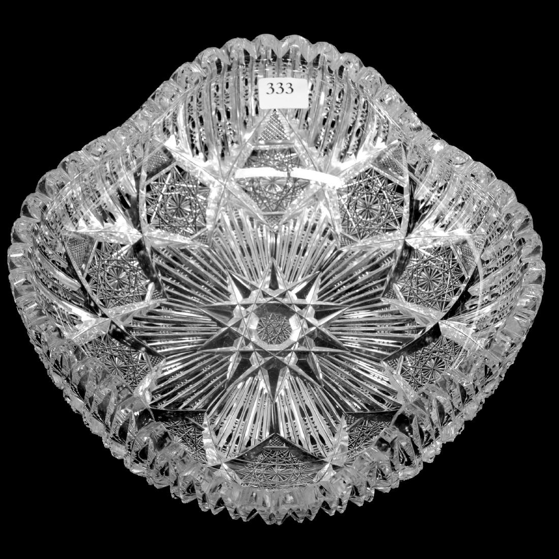 Square Bowl - ABCG: Square Bowl - ABCG 2.75" X 8" - Aurora Borealis Pattern by Pitkin And Brooks