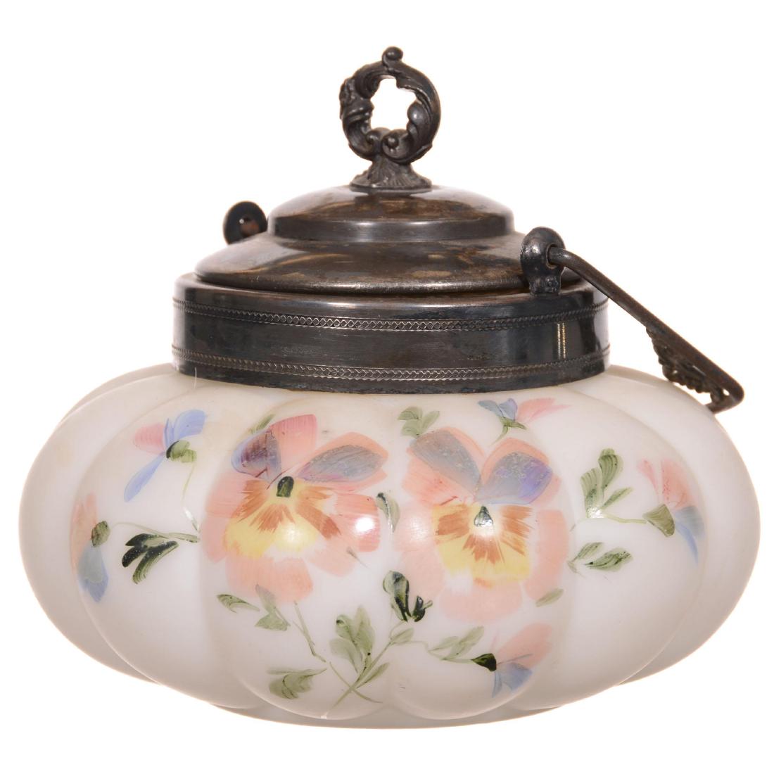 Art Glass Biscuit Jar (1 of 2)