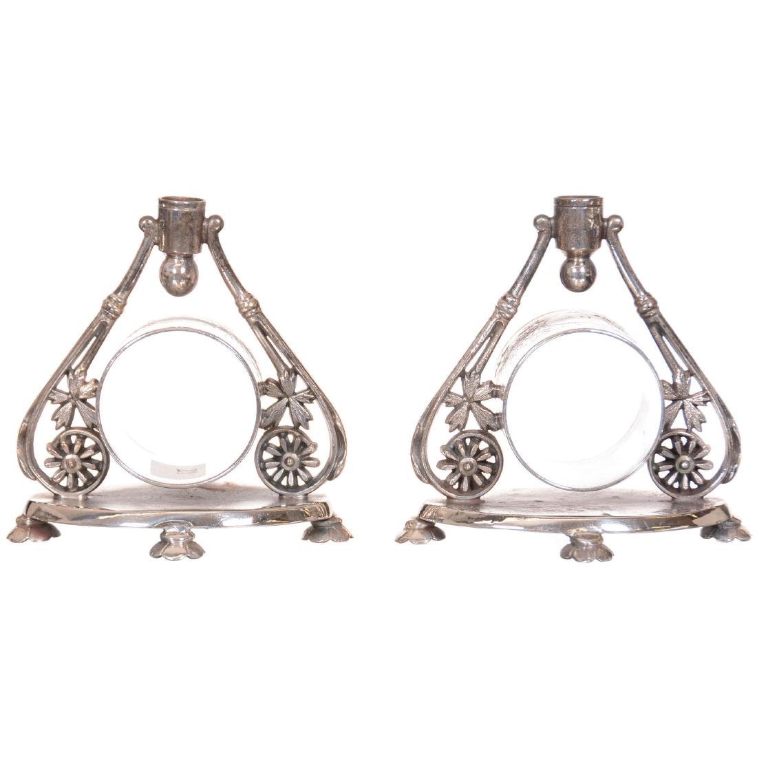 (2) Victorian Silverplate Napkin Ring (1 of 3)