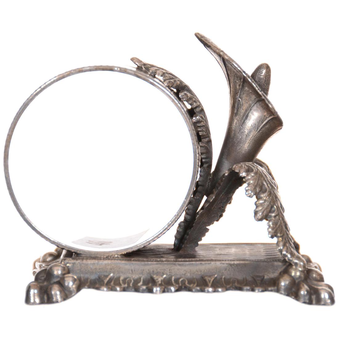 Victorian Silverplate Napkin Ring: Victorian Silverplate Napkin Ring 2.5" X 3" - Barbour #6 - Morning Glory