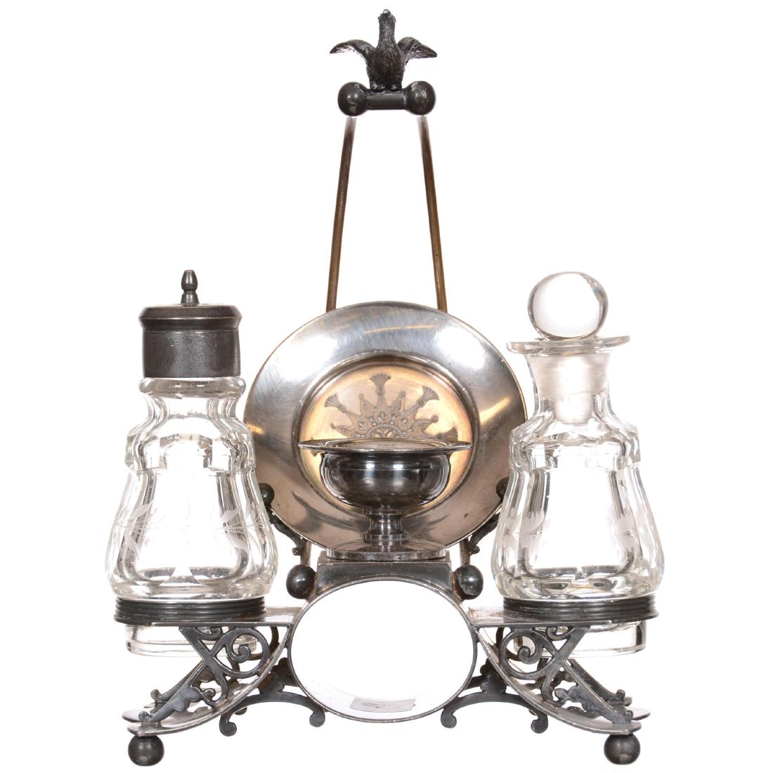 Victorian Silverplate Condiment Set (1 of 2)