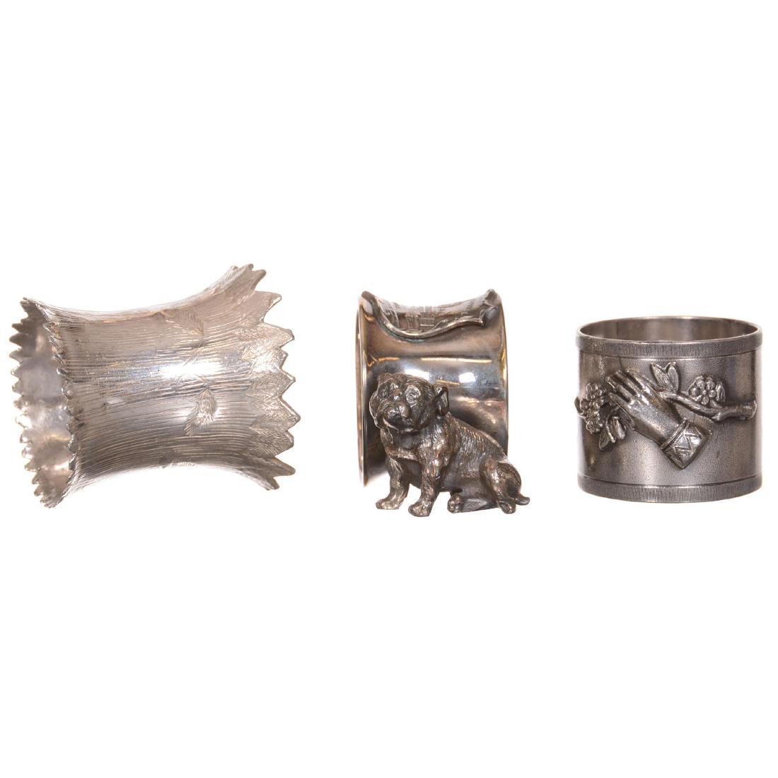 (3) Victorian Silverplate Napkin Rings (1 of 3)