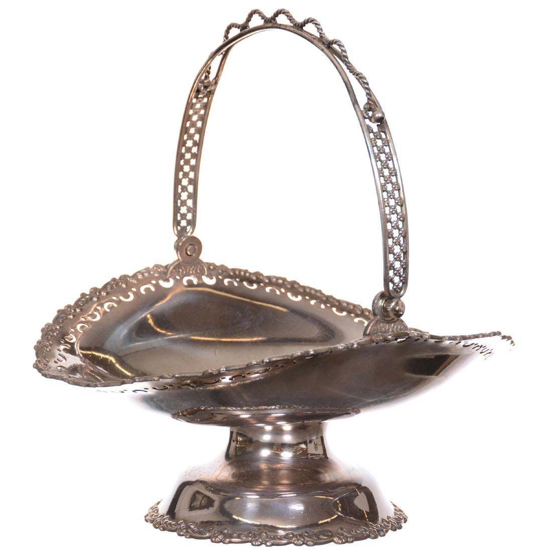 Victorian Silverplate Basket (1 of 3)