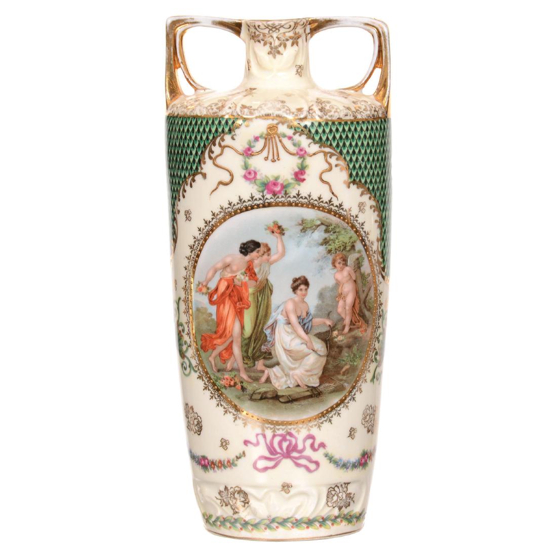 Prov Saxe Two Handled Vase (1 of 3)