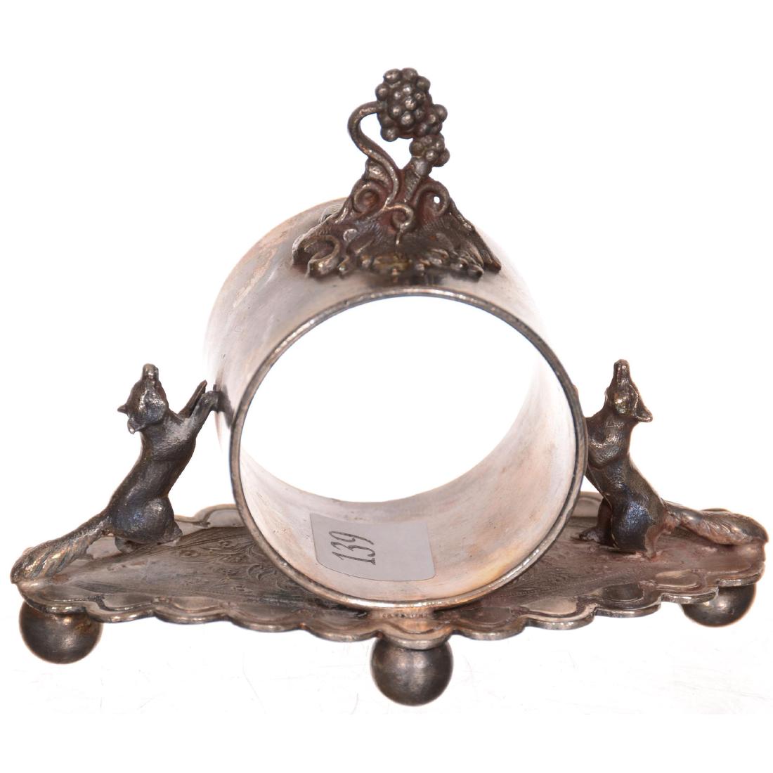 Victorian Silverplate Napkin Ring and Bud Vase (1 of 2)