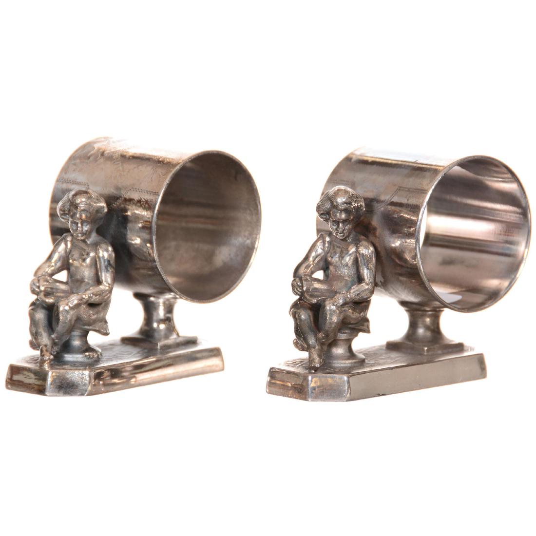 (2) Victorian Silverplate Napkin Ring (1 of 3)