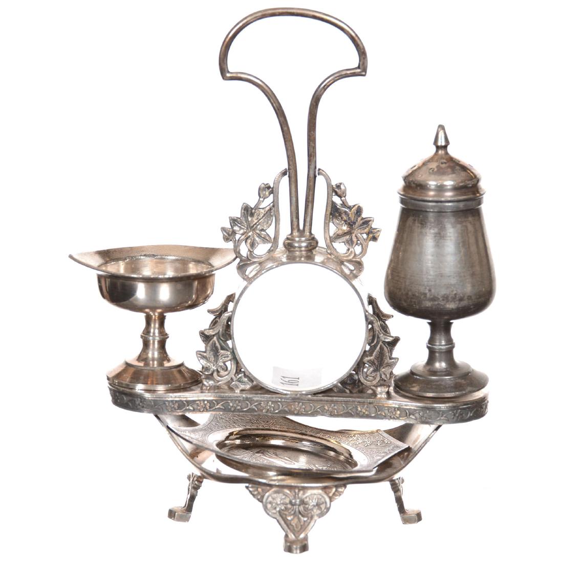 Victorian Silverplate Condiment Set (1 of 2)