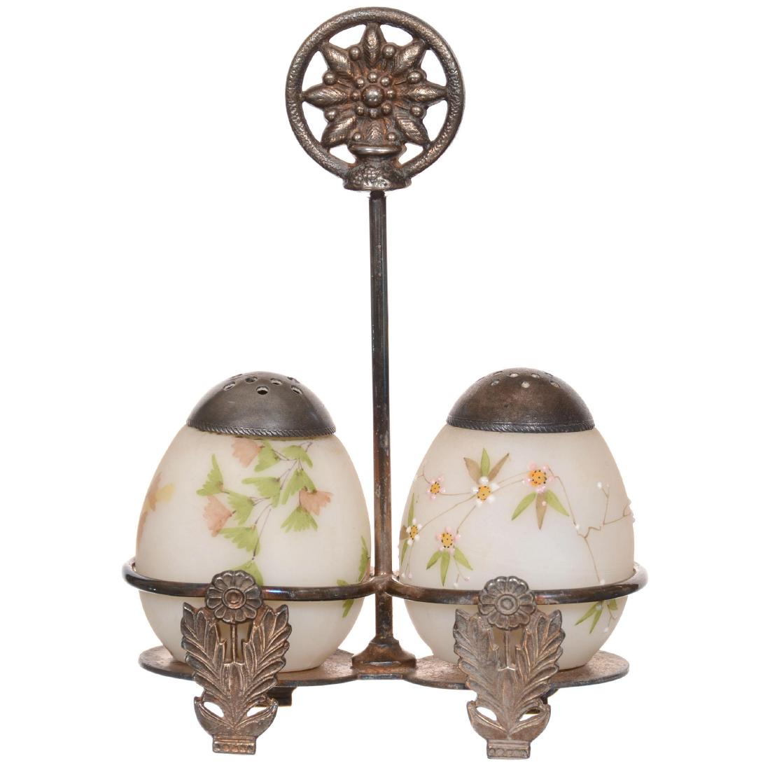 Victorian Silverplate Condiment Set (1 of 3)