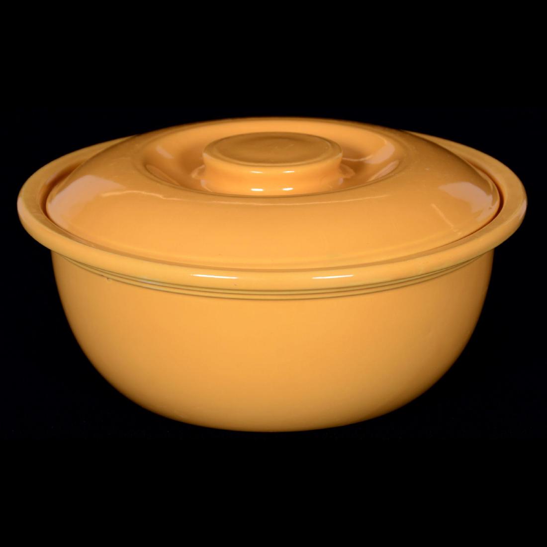 Marked Fiesta Kitchen Kraft Yellow Covered Casserole (1 of 3)