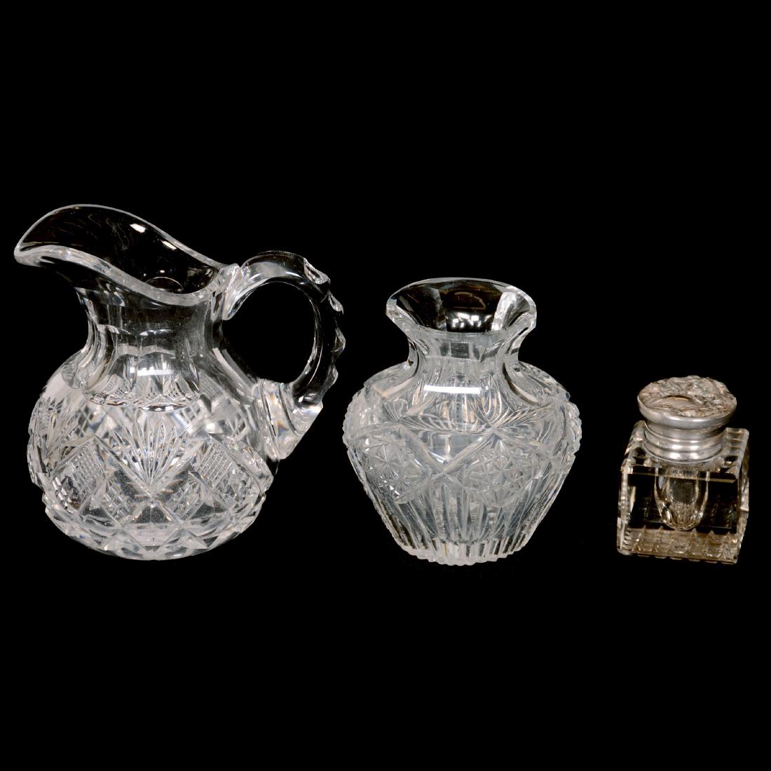 (3) American Brilliant Cut Glass Items (1 of 4)