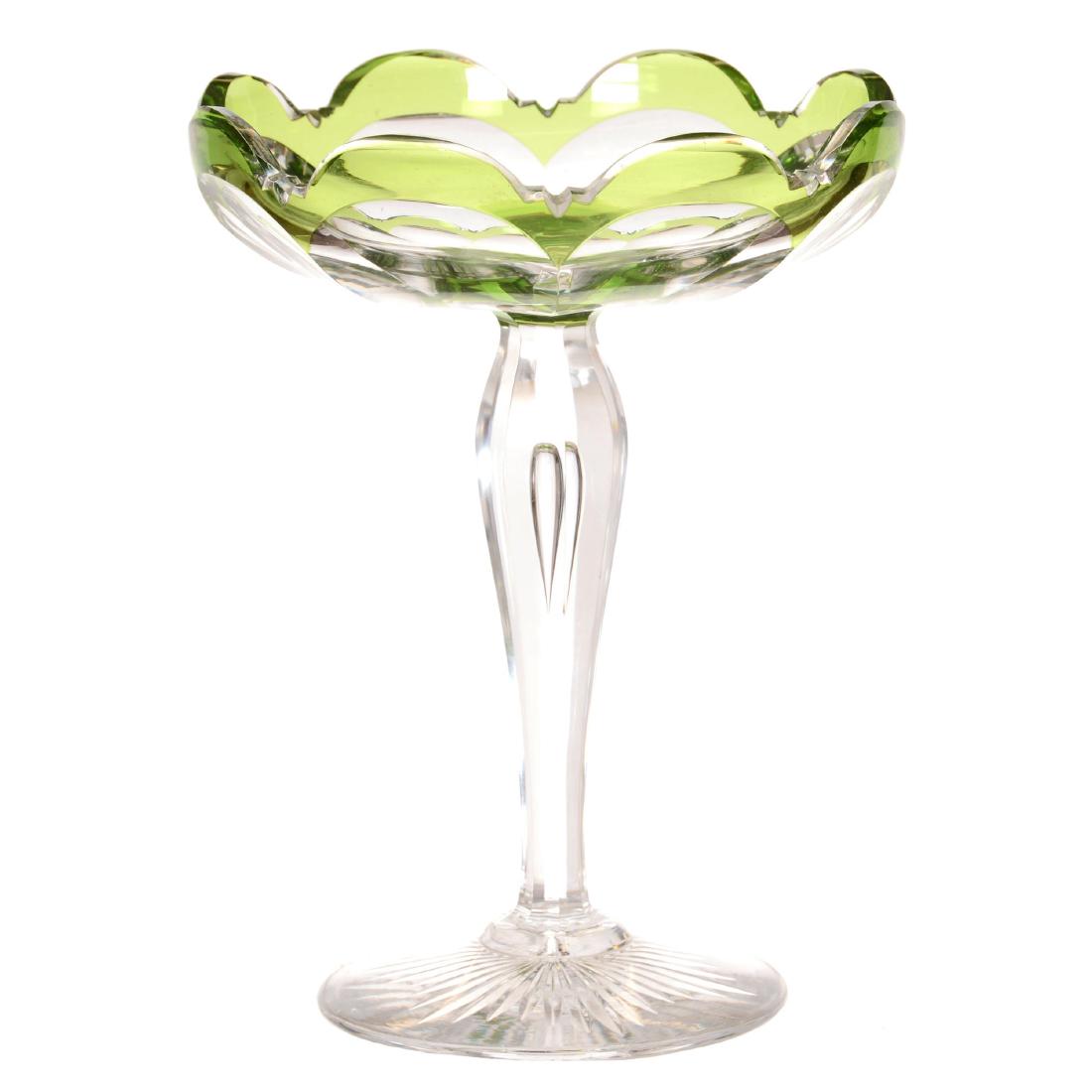 Green Cut to Clear Compote (1 of 2)