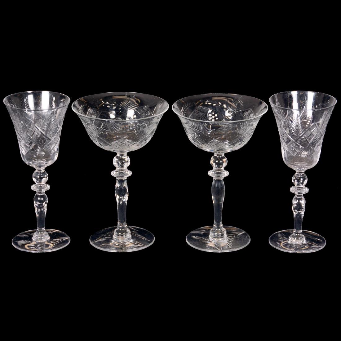 (4) American Cut Glass Stems (1 of 3)