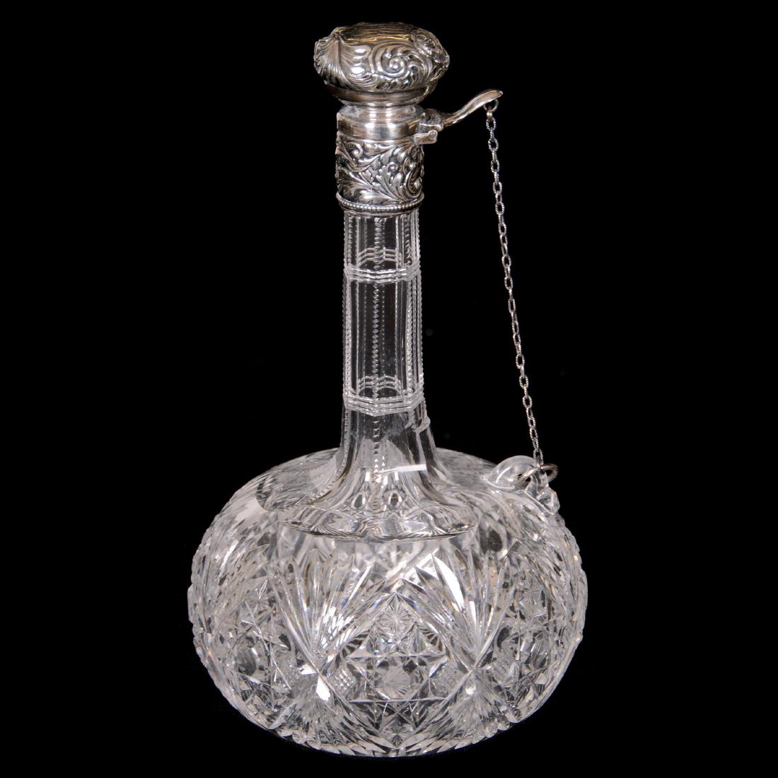 Liqueur Bottle, American Brilliant Cut Glass (1 of 4)