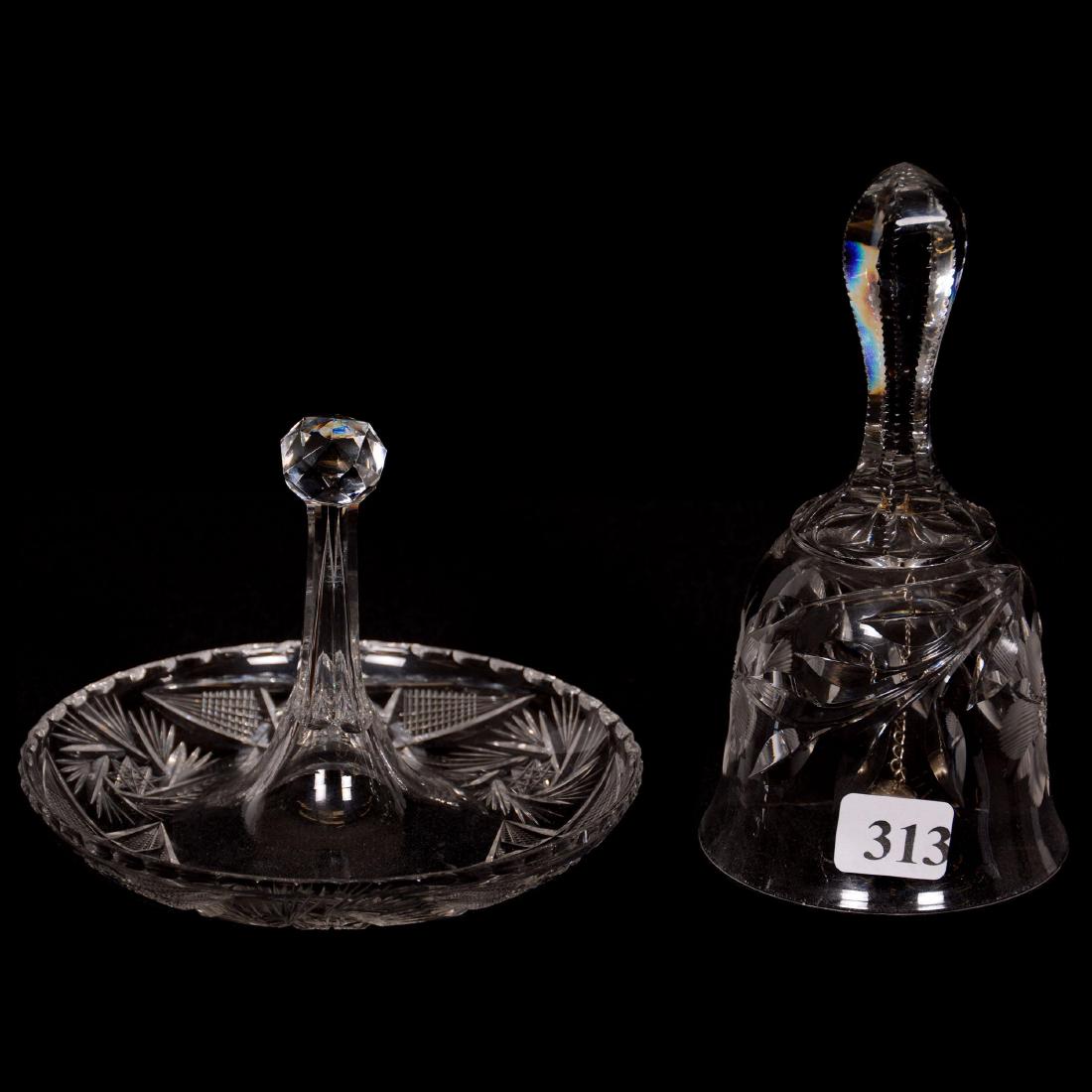 (2) American Brilliant Cut Glass Items (1 of 4)