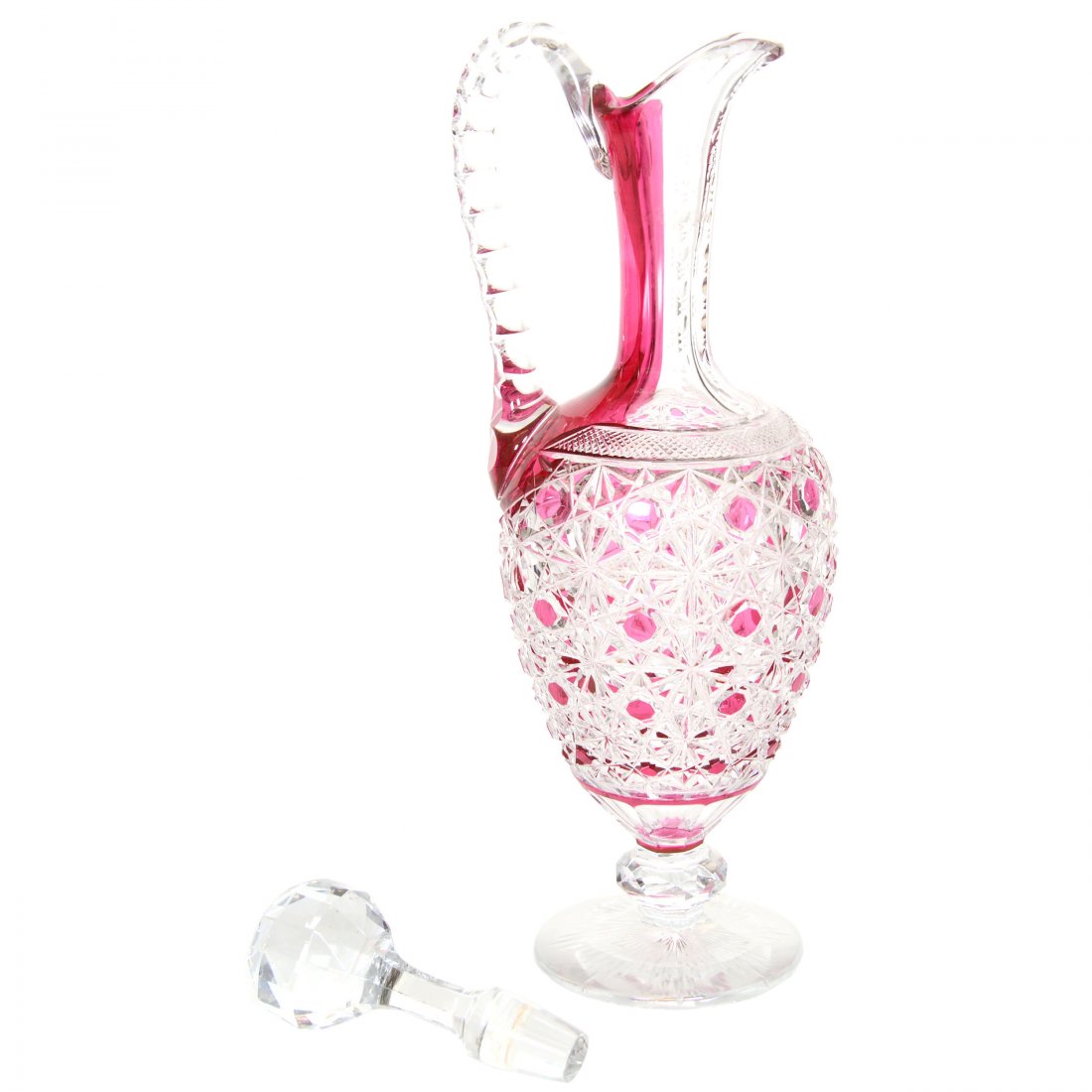 Pedestal Decanter, Cut Glass (1 of 3)