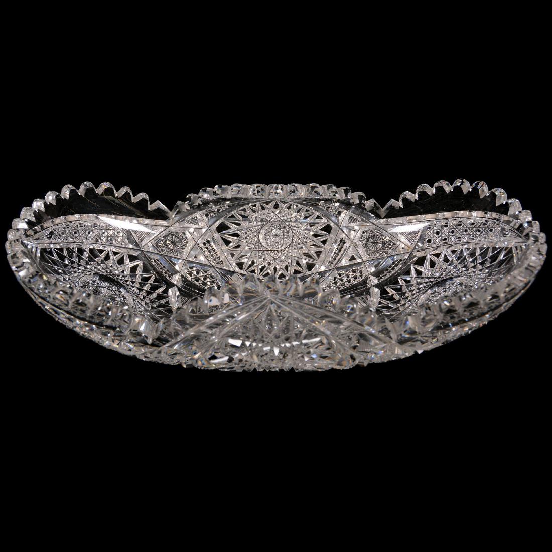 Folded Celery Tray, American Brilliant Cut Glass (1 of 6)