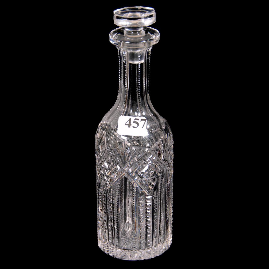 Sauce Bottle, American Brilliant Cut Glass (1 of 2)