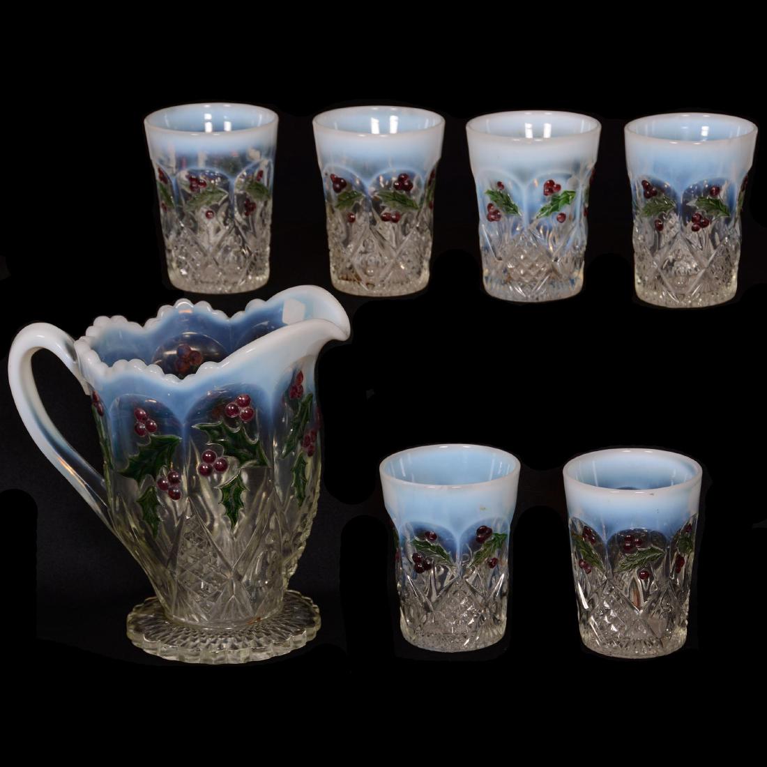 EAPG White Opalescent Water Set (1 of 4)