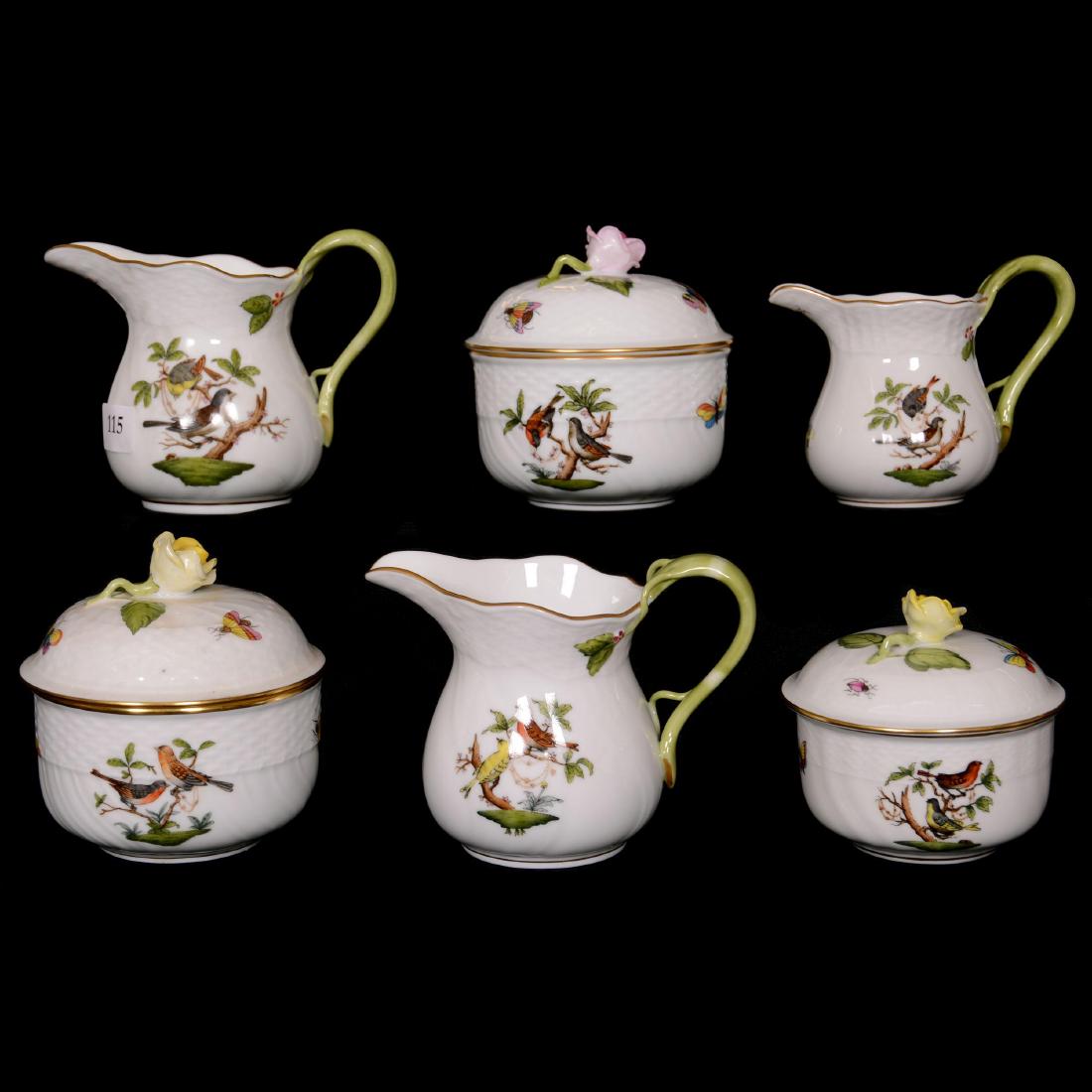 (6) Herend Hungary Porcelain Hand Painted Items (1 of 5)