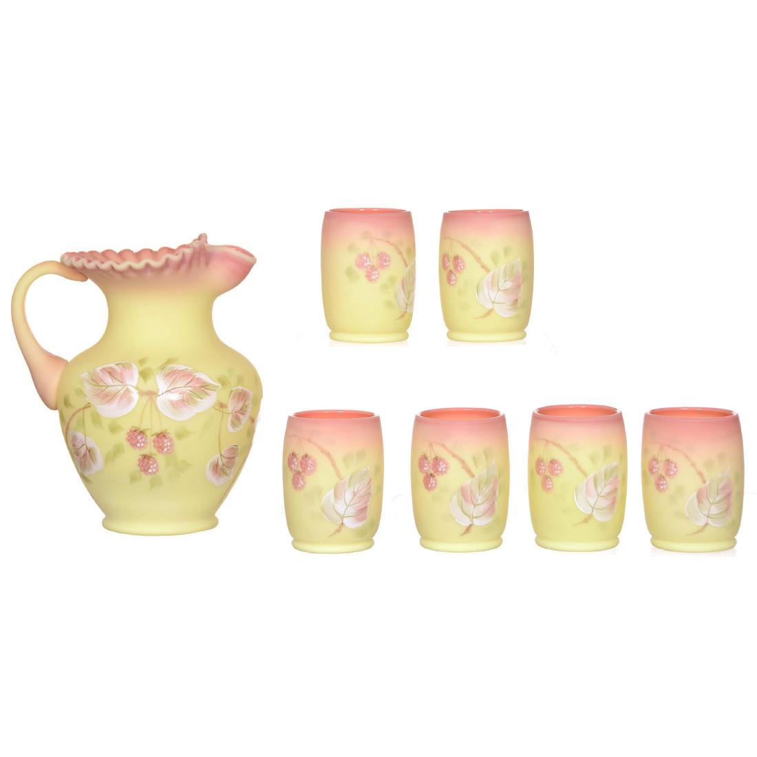 Modern Fenton Decorated Waterset (1 of 5)