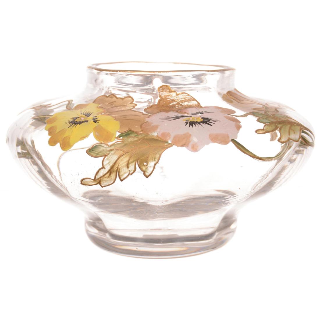 Unmarked Mt. Washington Art Glass Vase (1 of 3)