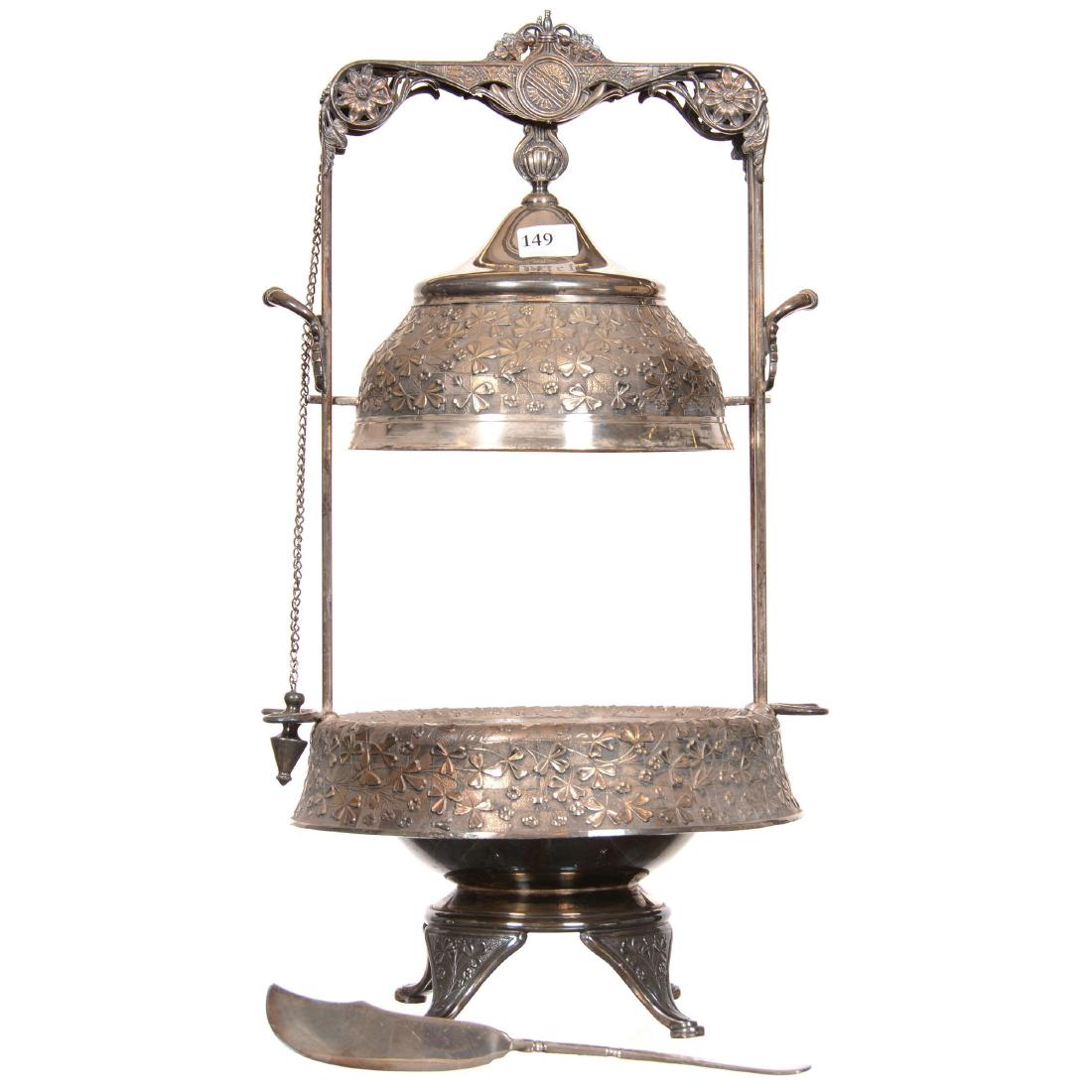 Victorian Mechanical Covered Butterdish (1 of 3)