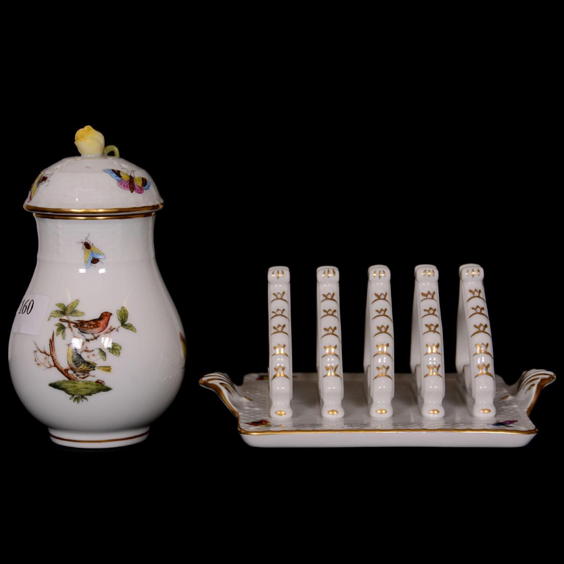(2) Herend Hungary Porcelain Hand Painted Items (1 of 4)