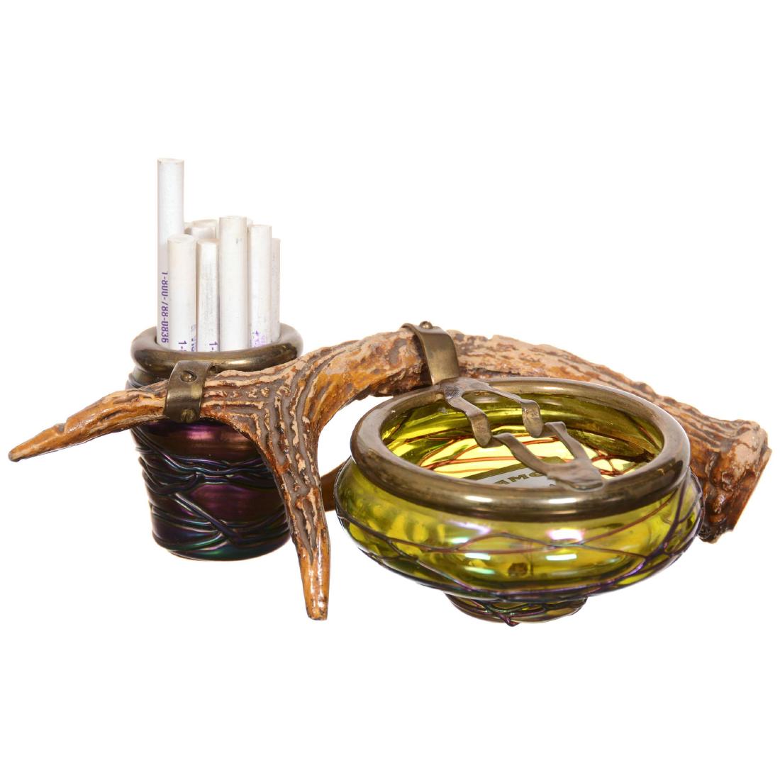 Art Glass and Primitive Smoke Set (1 of 3)