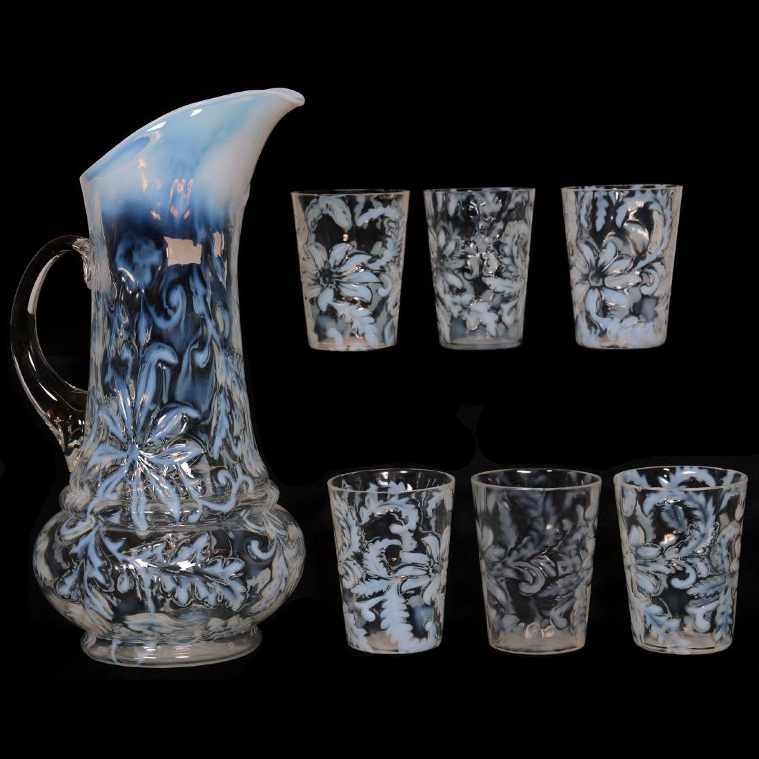 EAPG White Opalescent Water Set (1 of 5)